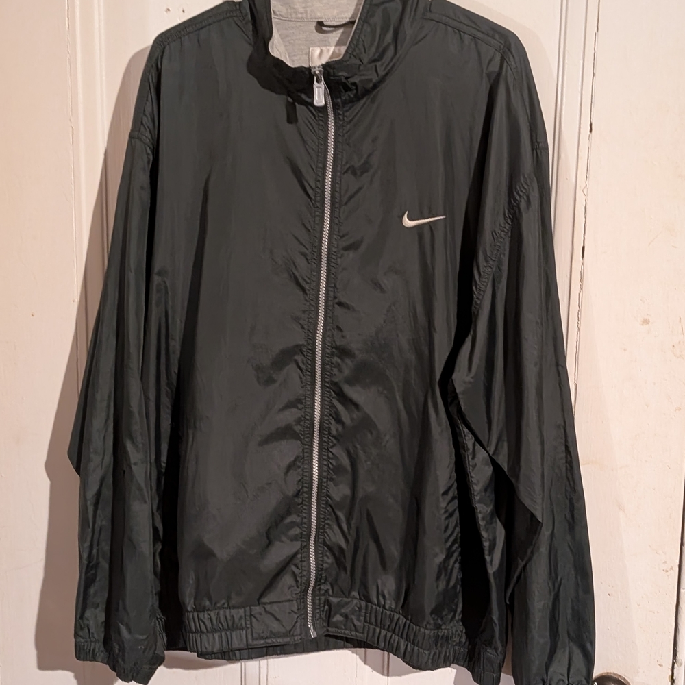 Nike Black Windbreaker Athletic Jacket